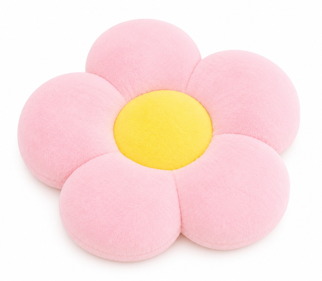 Decorative Daisy Pillow – Plush Cushion for Sofa & Bed