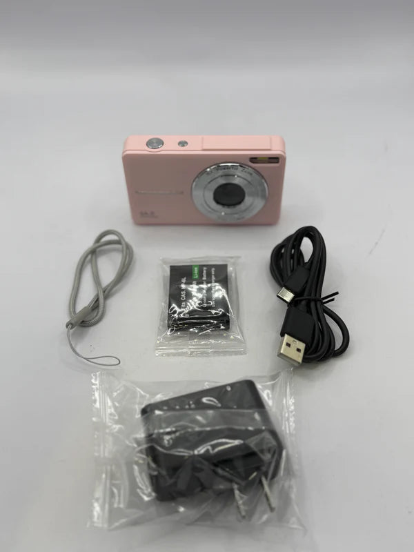 Cámara Digital Compacta 44MP con Zoom 16x – Rosa